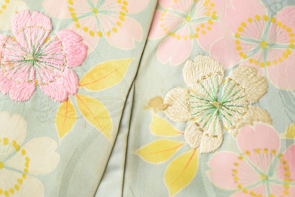 Taisho Period (1920's) Wedding Kimono with Couching