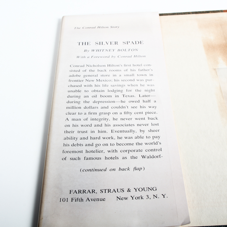 Signed "The Silver Space: The Conrad Hilton Story" Book