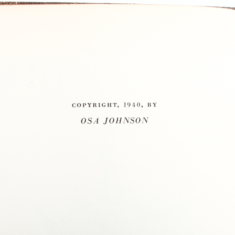 "I Married Adventure" by Osa Johnson, First Edition 1940