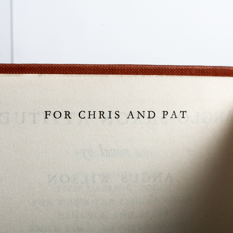 "Anglo-Saxon Attitudes" First English Edition by Angus Wilson