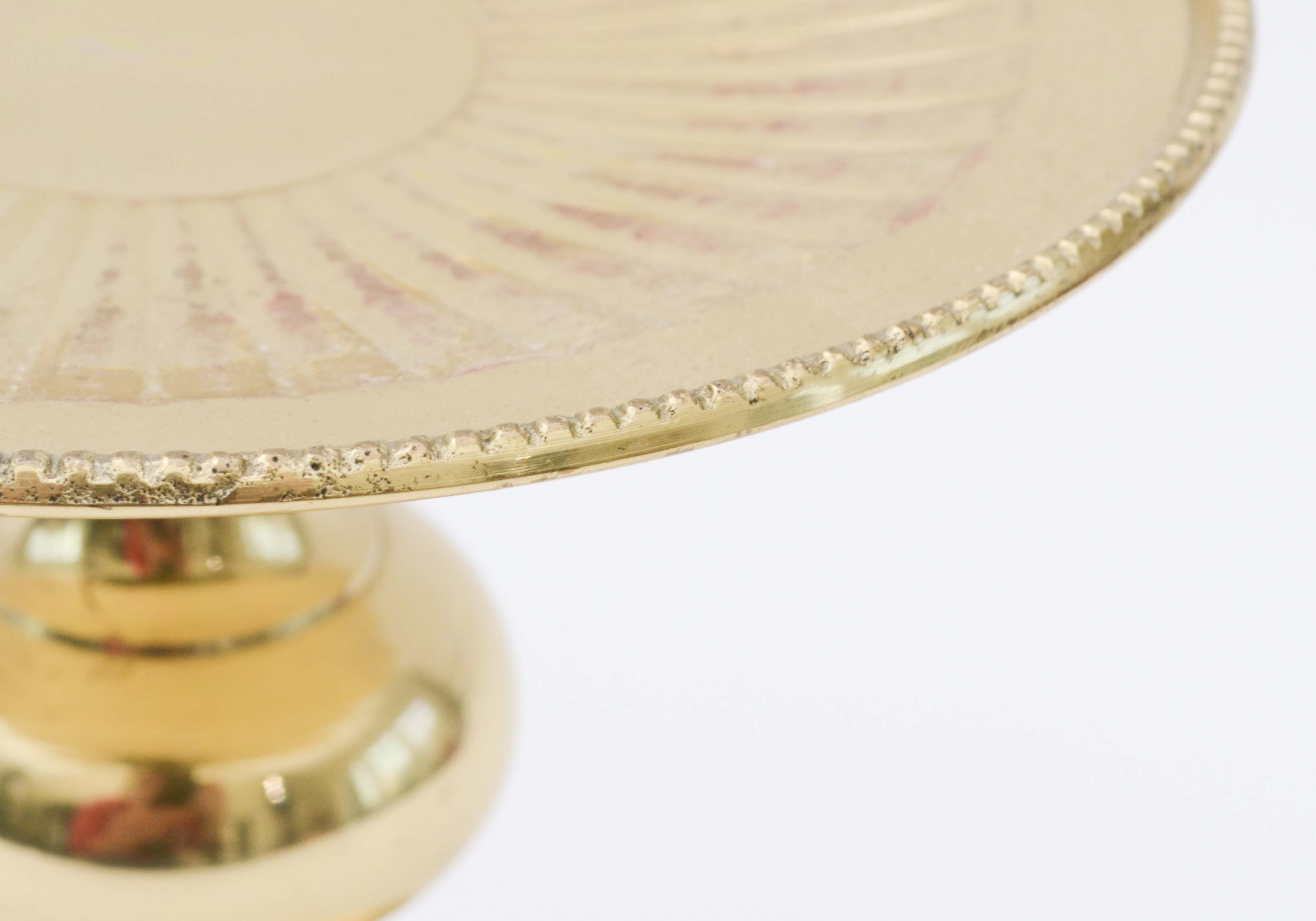 Set of Hosley Brass Pillar Candle Stands