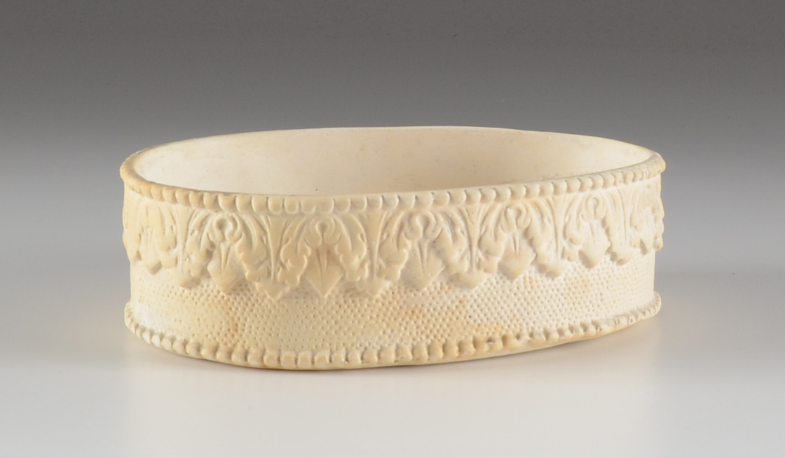Antique Chalkware Dresser Trinket Boxes