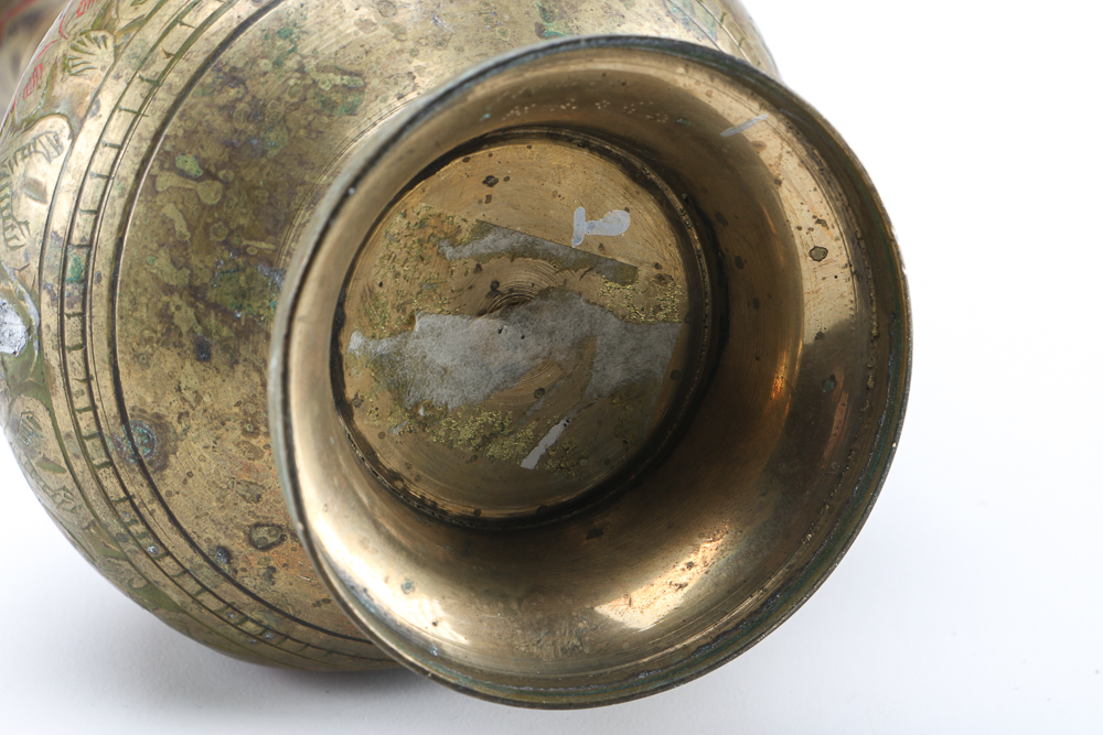 Indian Brass Lidded Vessel
