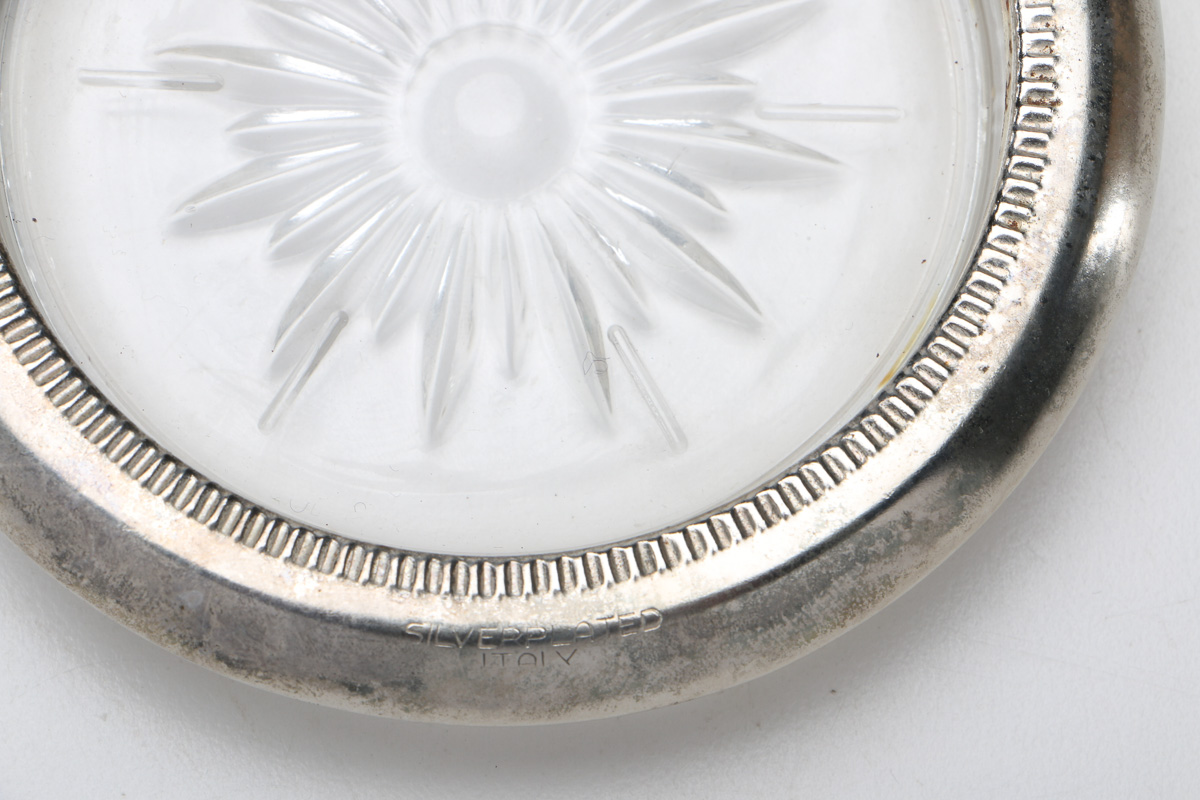 Set of Leonard Glass Coasters and Dorothy Thorpe Style Bowl