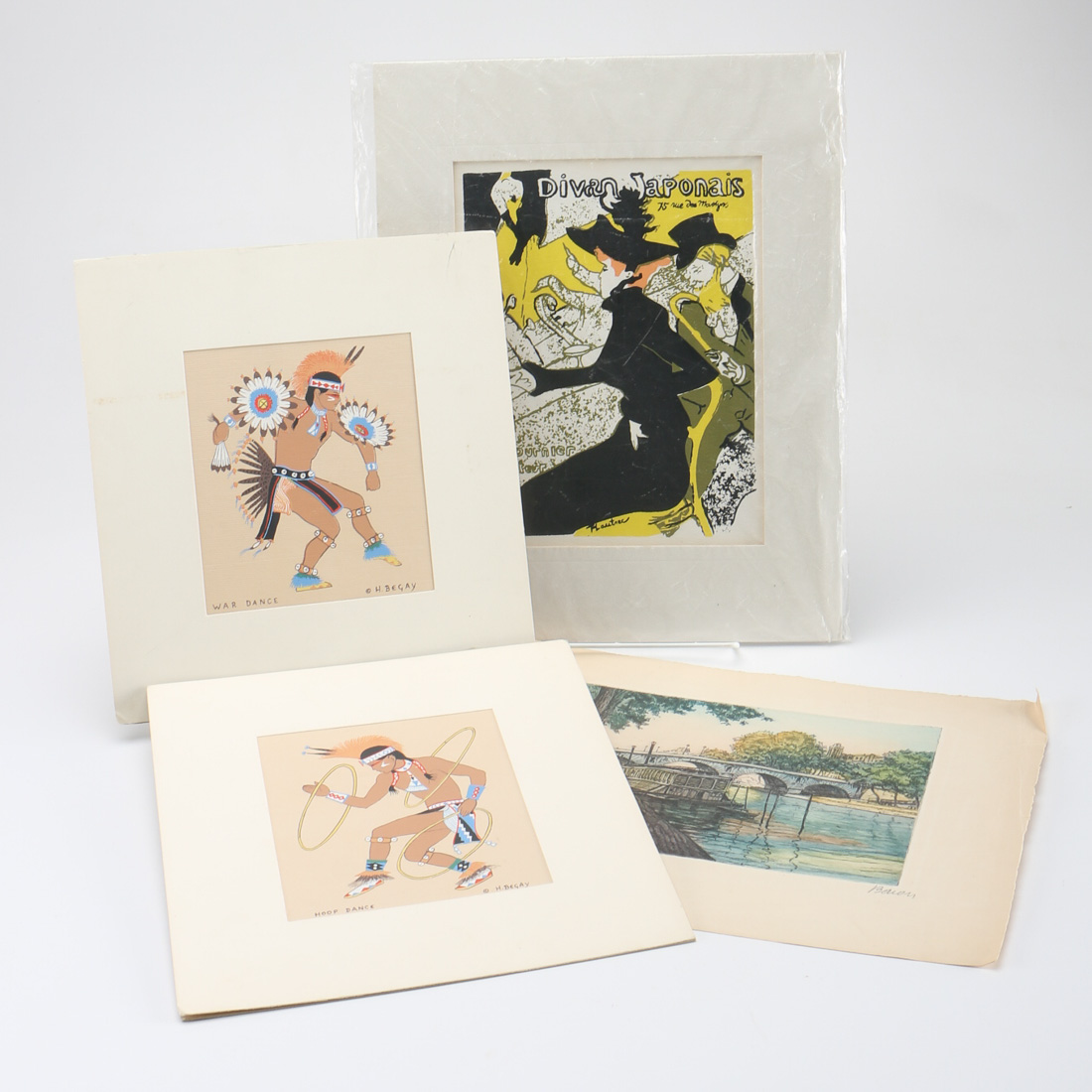 Collection of Four Hand Pulled Prints