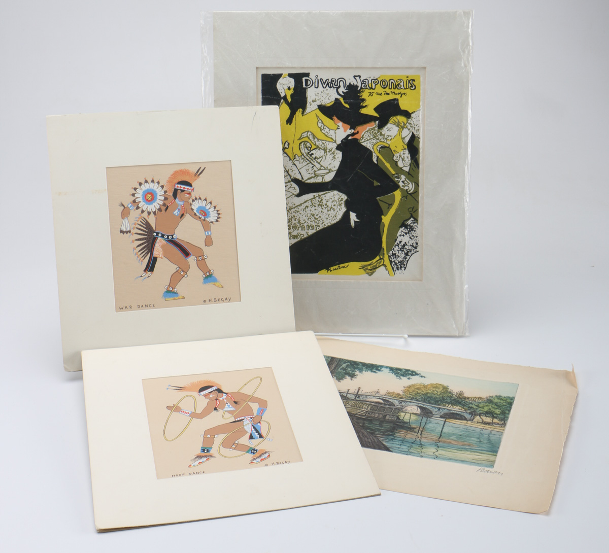 Collection of Four Hand Pulled Prints