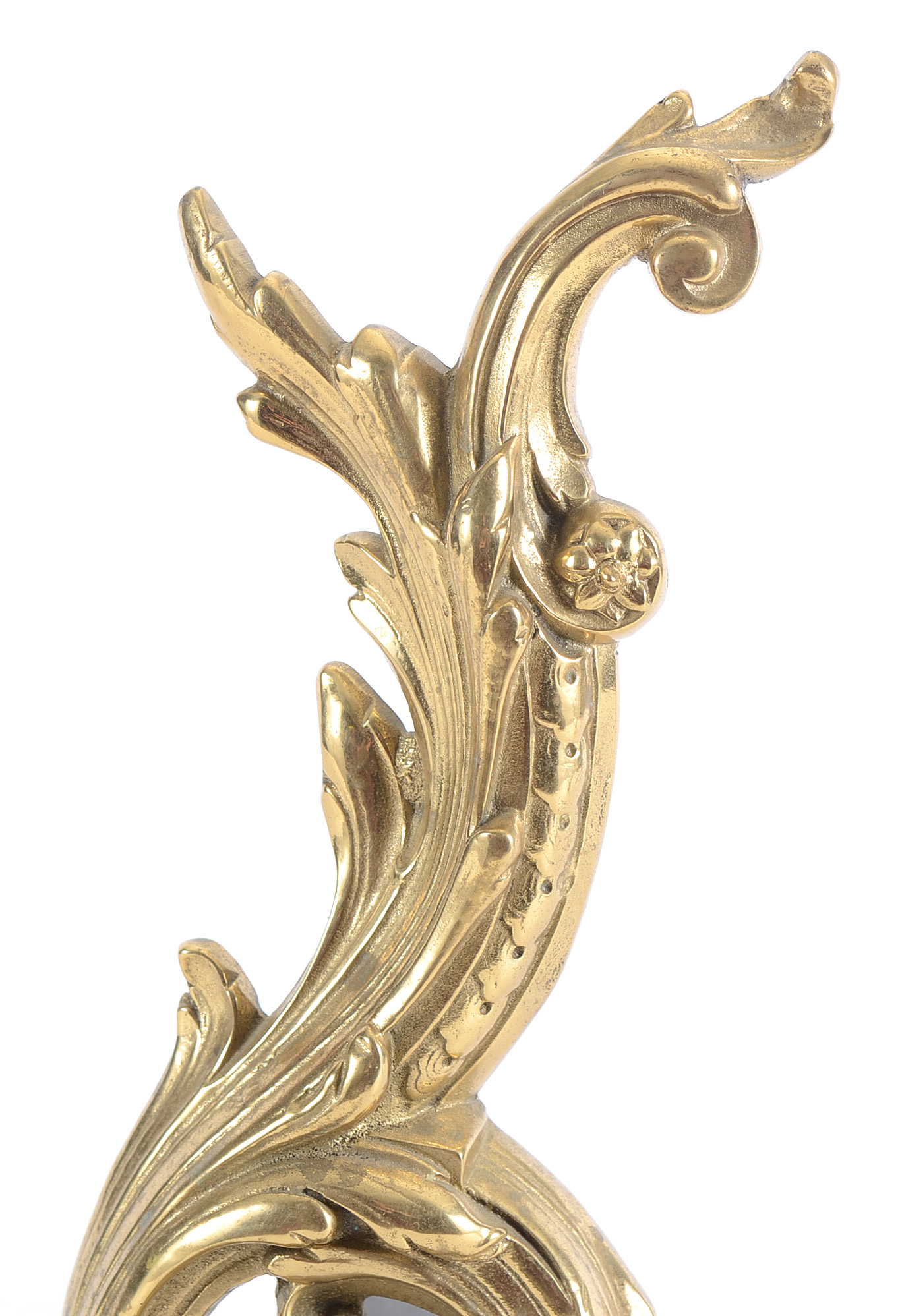 Antique Brass Andirons