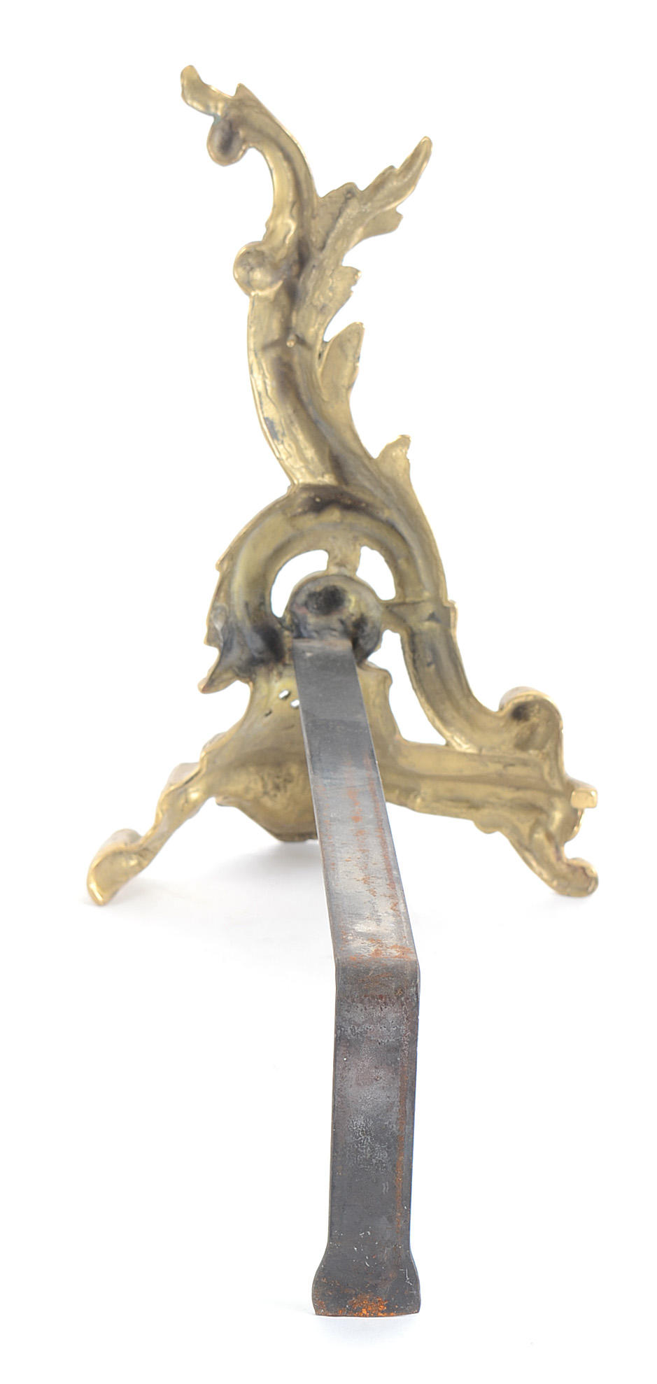 Antique Brass Andirons