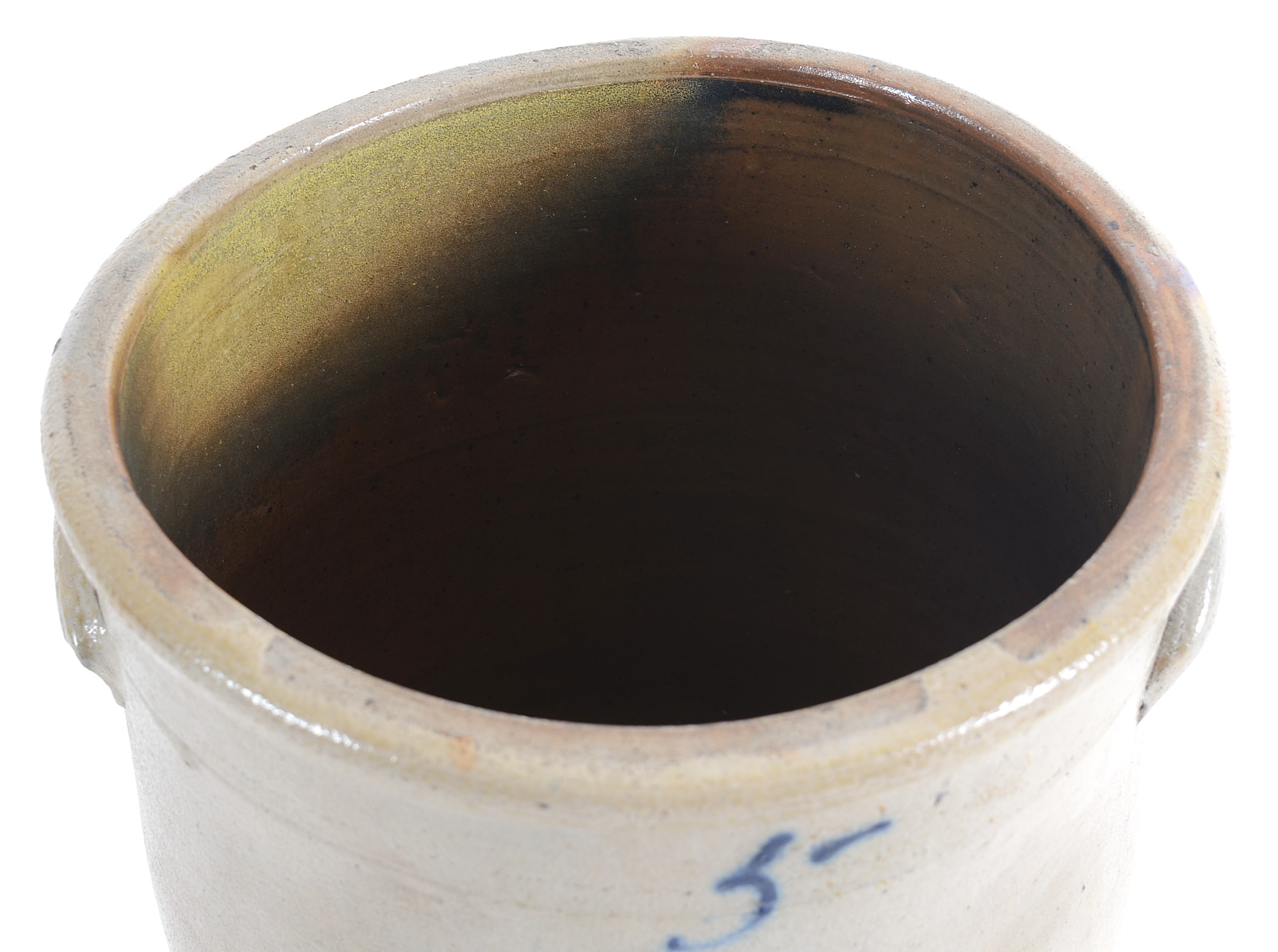 Five Gallon Salt Glazed Stoneware Pickling Crock