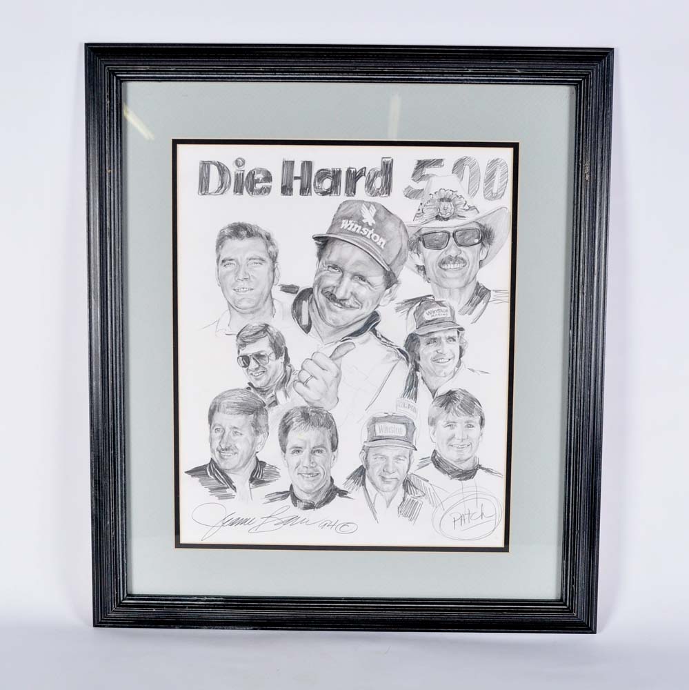 Jeanne Barnes Diehard 500 Pencil Drawing