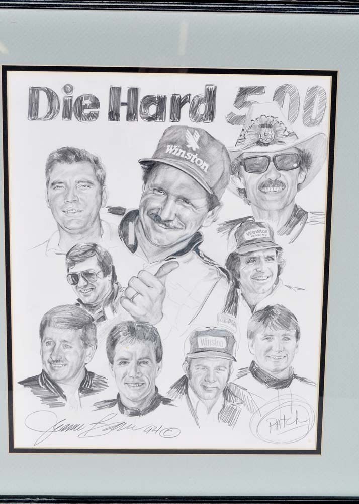 Jeanne Barnes Diehard 500 Pencil Drawing