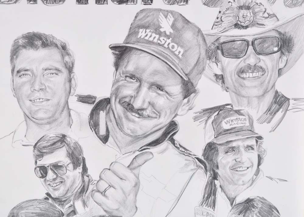 Jeanne Barnes Diehard 500 Pencil Drawing