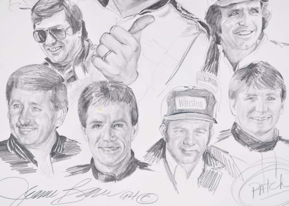 Jeanne Barnes Diehard 500 Pencil Drawing