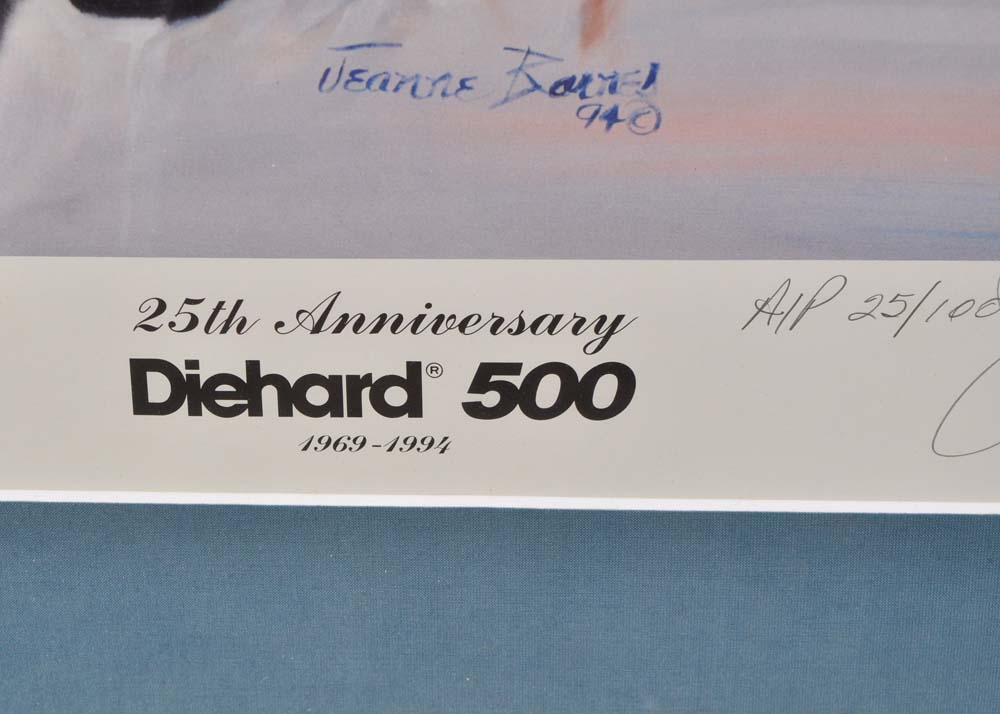 Jeanne Barnes  25th Anniversary Diehard Offset Lithograph
