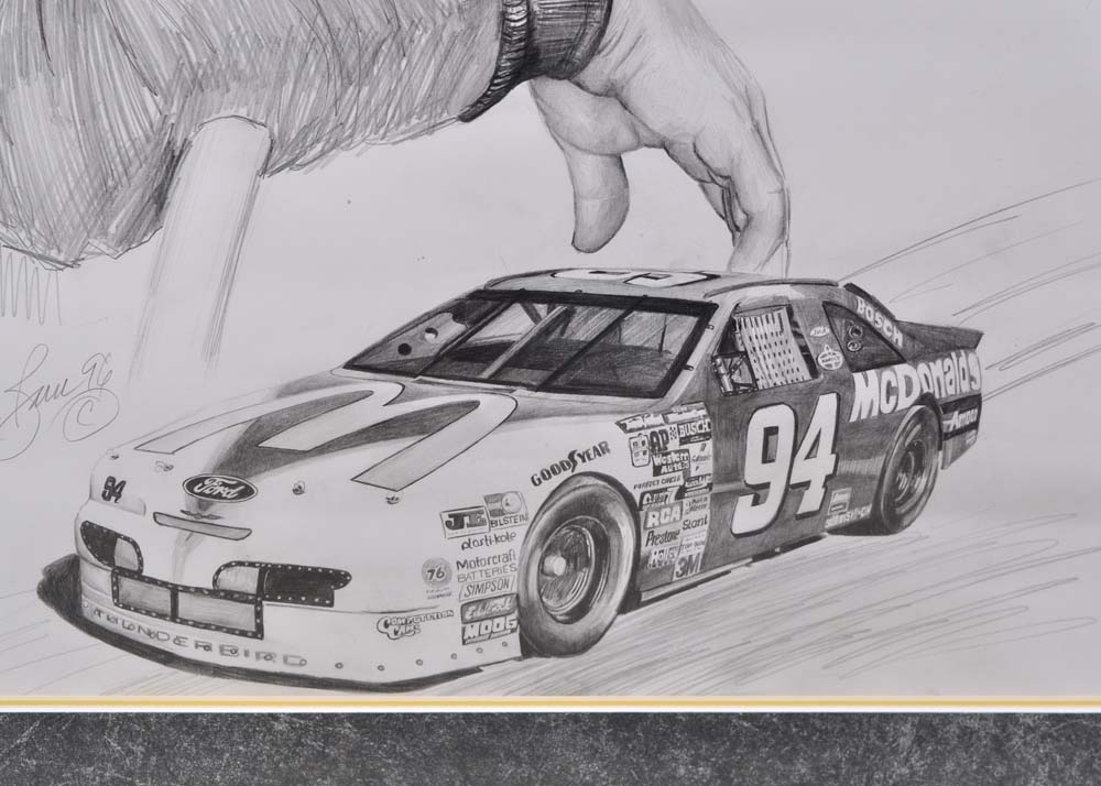 Jeanne Barnes Pencil Drawing of Bill Elliot