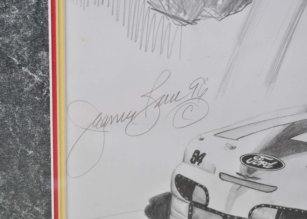 Jeanne Barnes Pencil Drawing of Bill Elliot