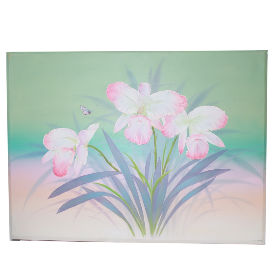 Impasto Floral Oil Painting on Canvas