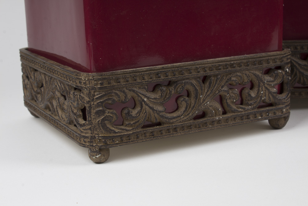 Set of Gracious Goods Red Canisters