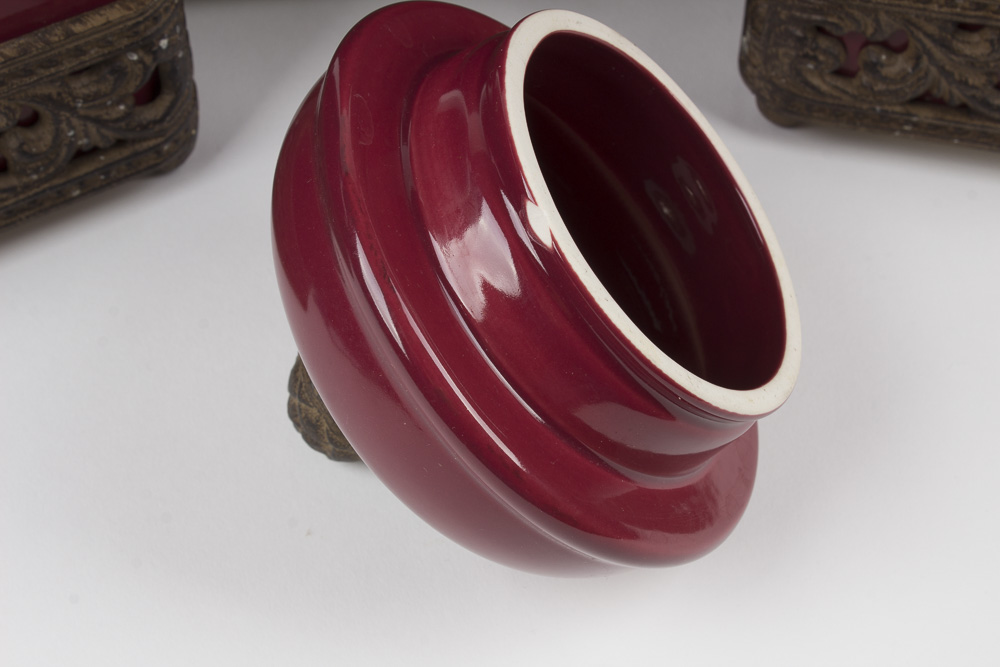 Set of Gracious Goods Red Canisters