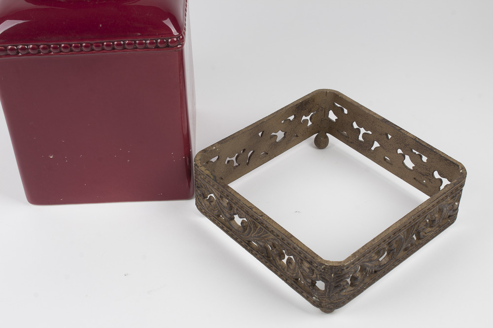 Set of Gracious Goods Red Canisters