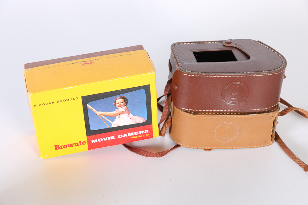 Pair of Kodak Brownie Cameras and Minolta Camera