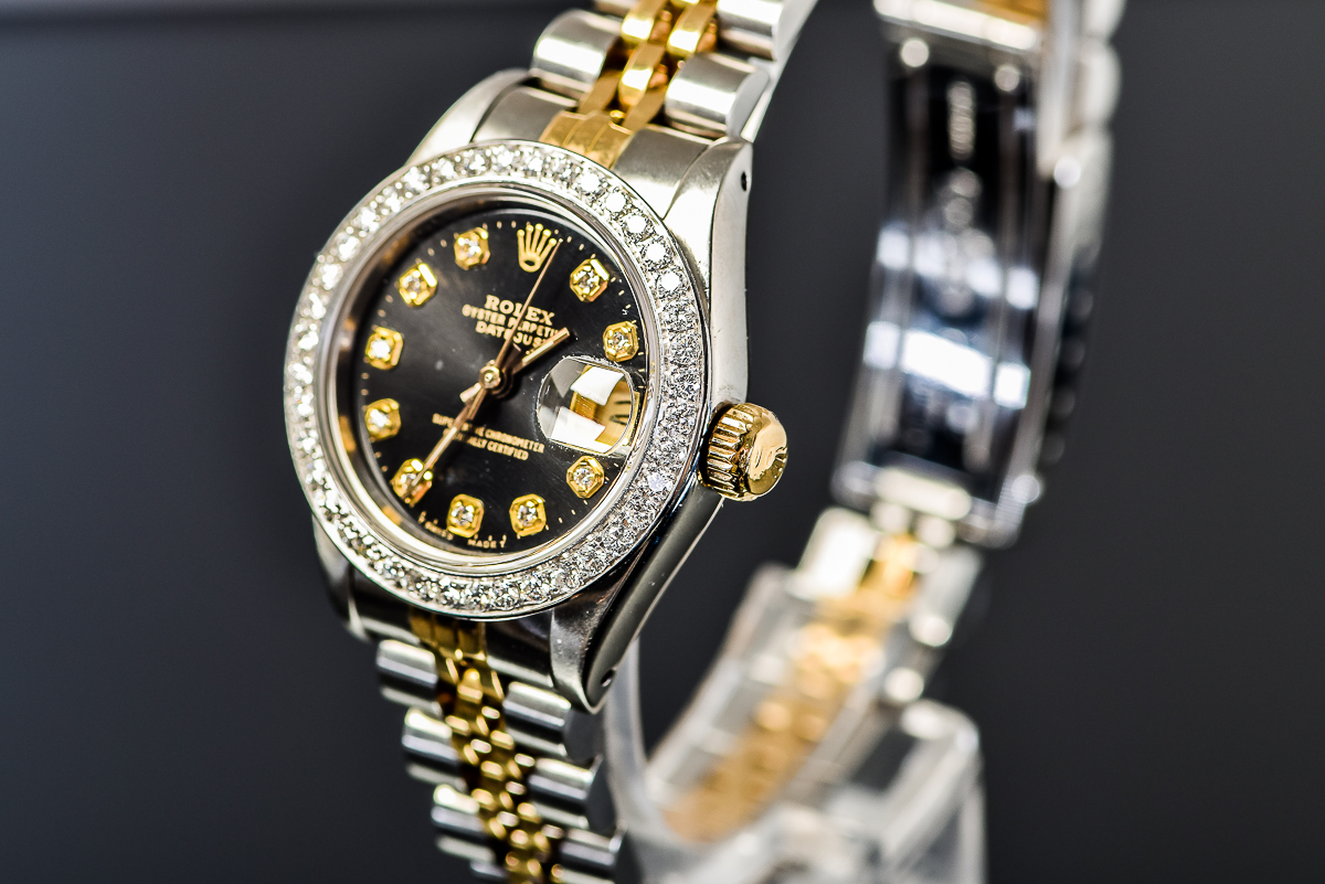 Rolex Datejust Two-Tone 18K Yellow Gold and Diamond Women's Watch