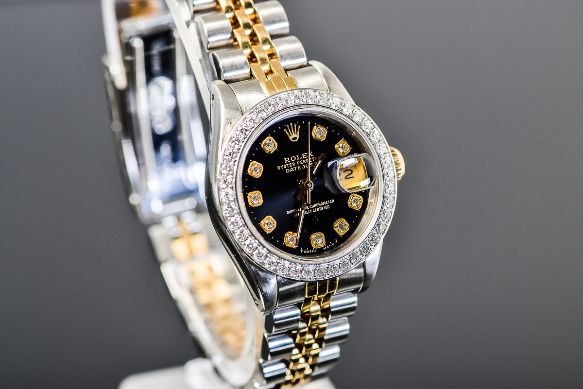 Rolex Datejust Two-Tone 18K Yellow Gold and Diamond Women's Watch