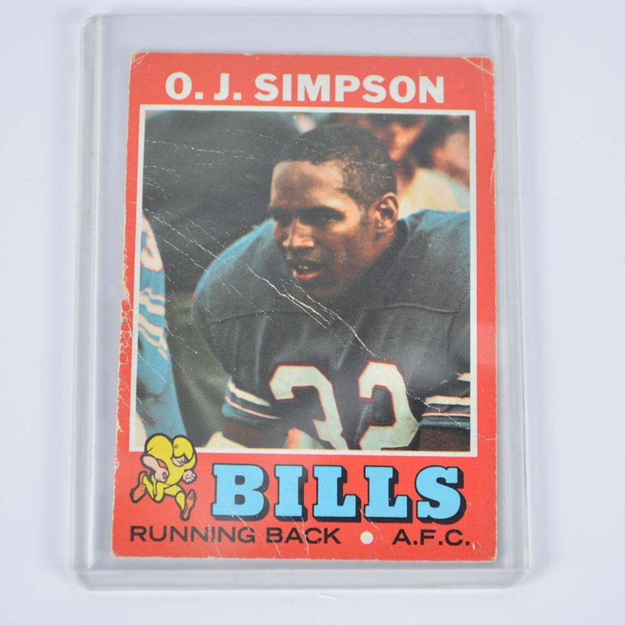 1971 Topps O.J. Simpson Football Card