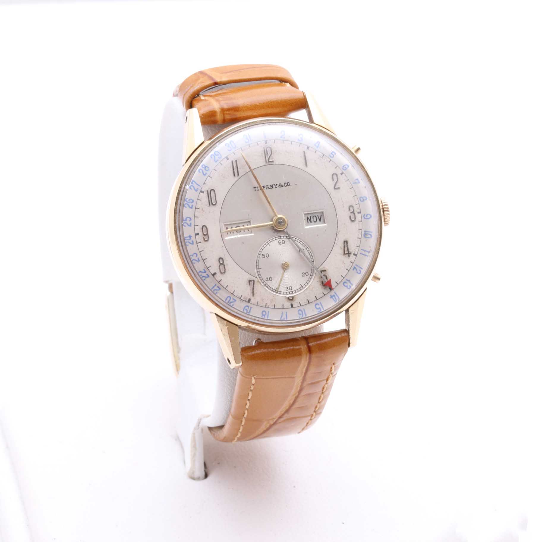 Mid Century Tiffany & Co. Men's Triple Calendar Watch