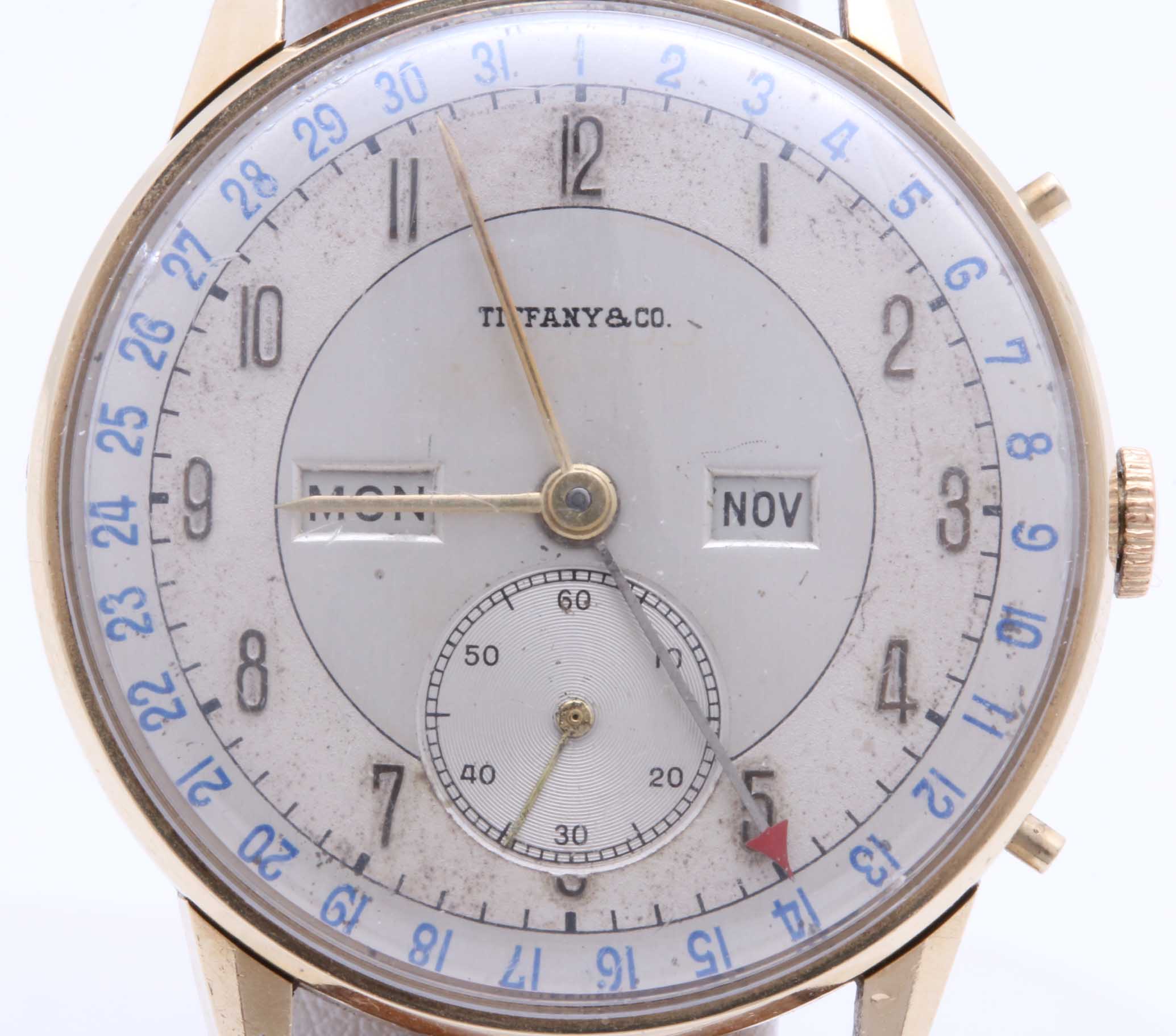 Mid Century Tiffany & Co. Men's Triple Calendar Watch