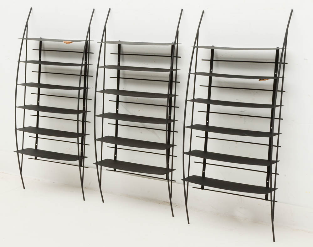 Three Contemporary Wall-Hanging Shelving Units