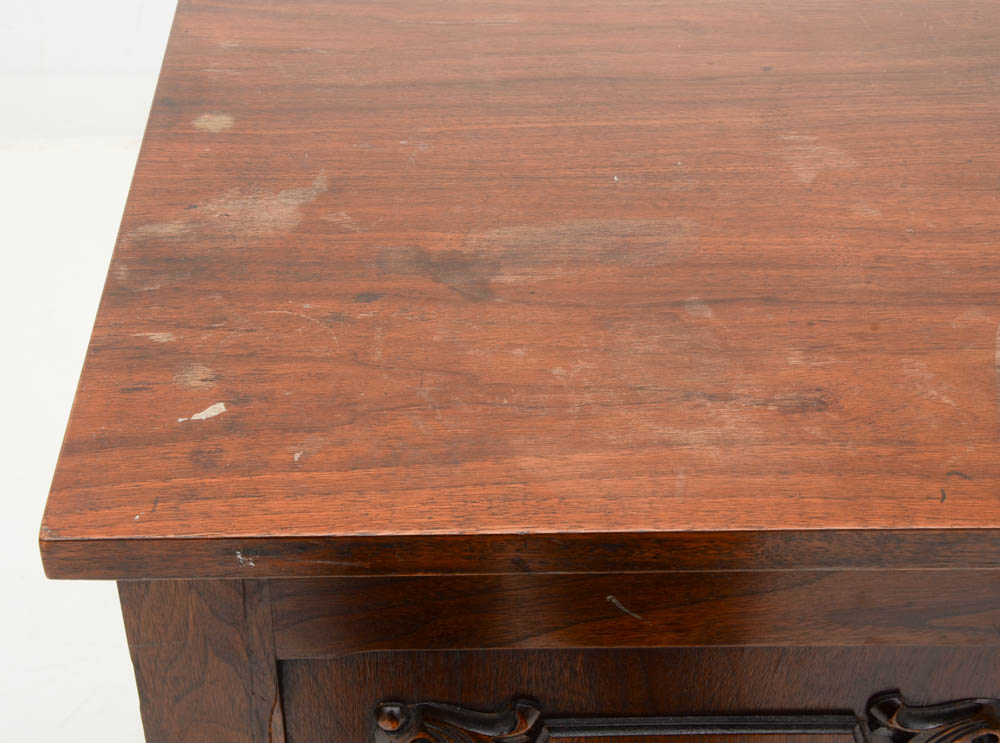 Antique Carved Highboy Cabinet