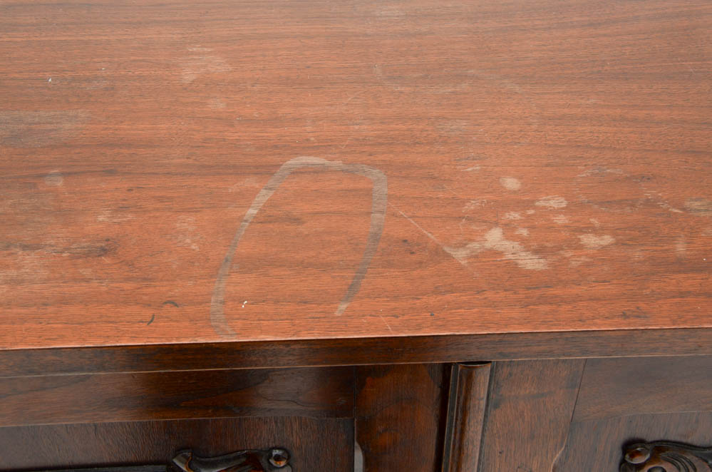 Antique Carved Highboy Cabinet