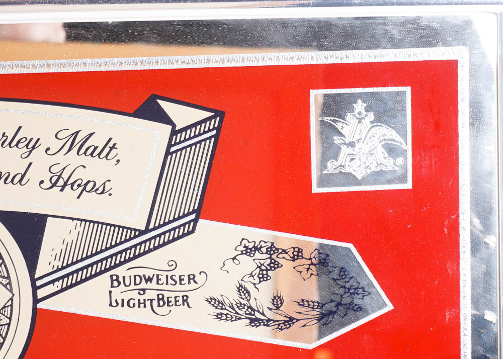 Bud Light Mirror Bar Sign