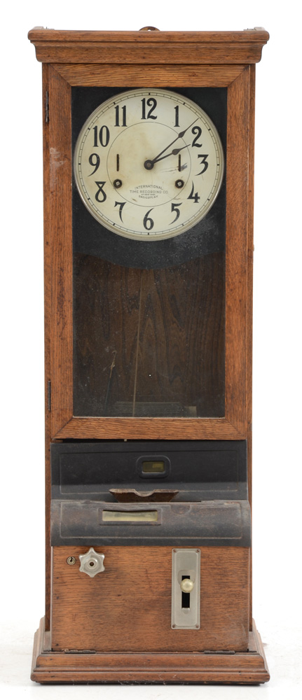 Early 20th Century International Time Recording Company Punch Clock