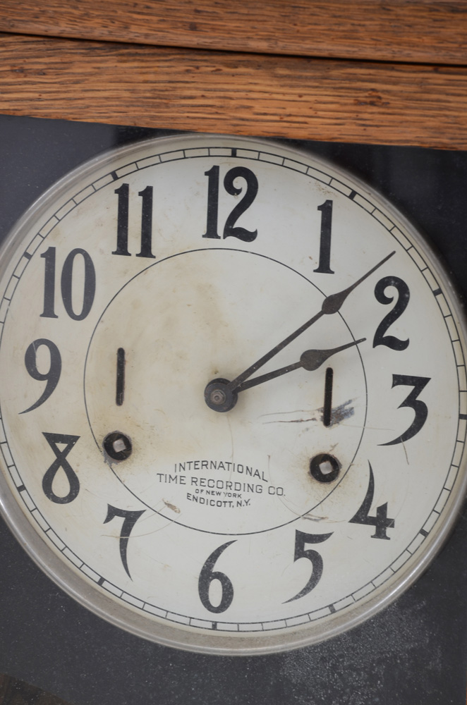 Early 20th Century International Time Recording Company Punch Clock
