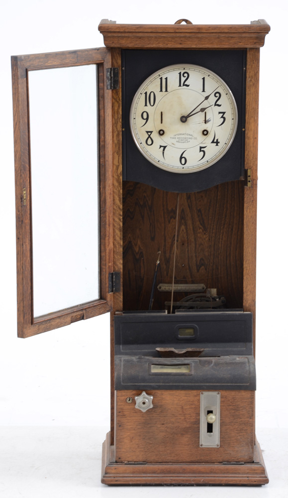 Early 20th Century International Time Recording Company Punch Clock