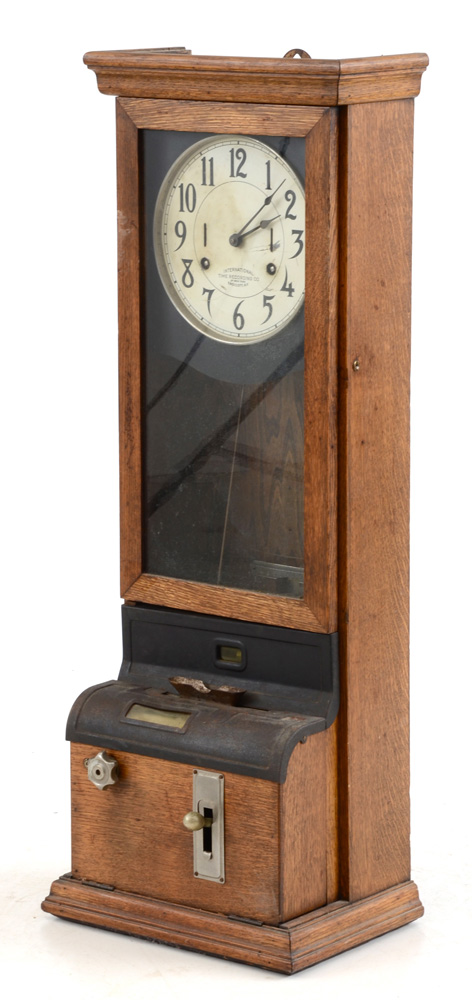 Early 20th Century International Time Recording Company Punch Clock