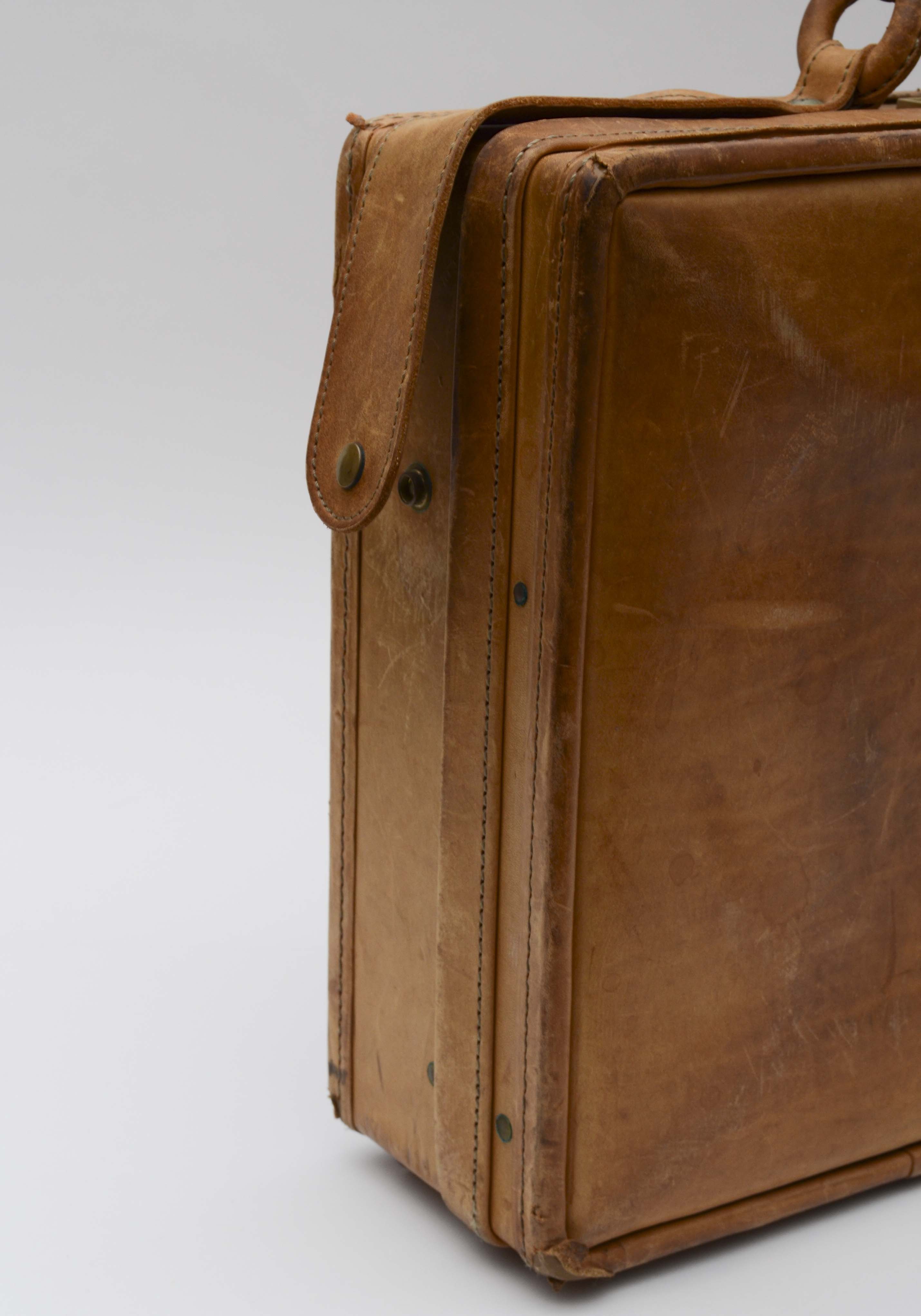 Hartman Luggage Brown Leather Briefcase