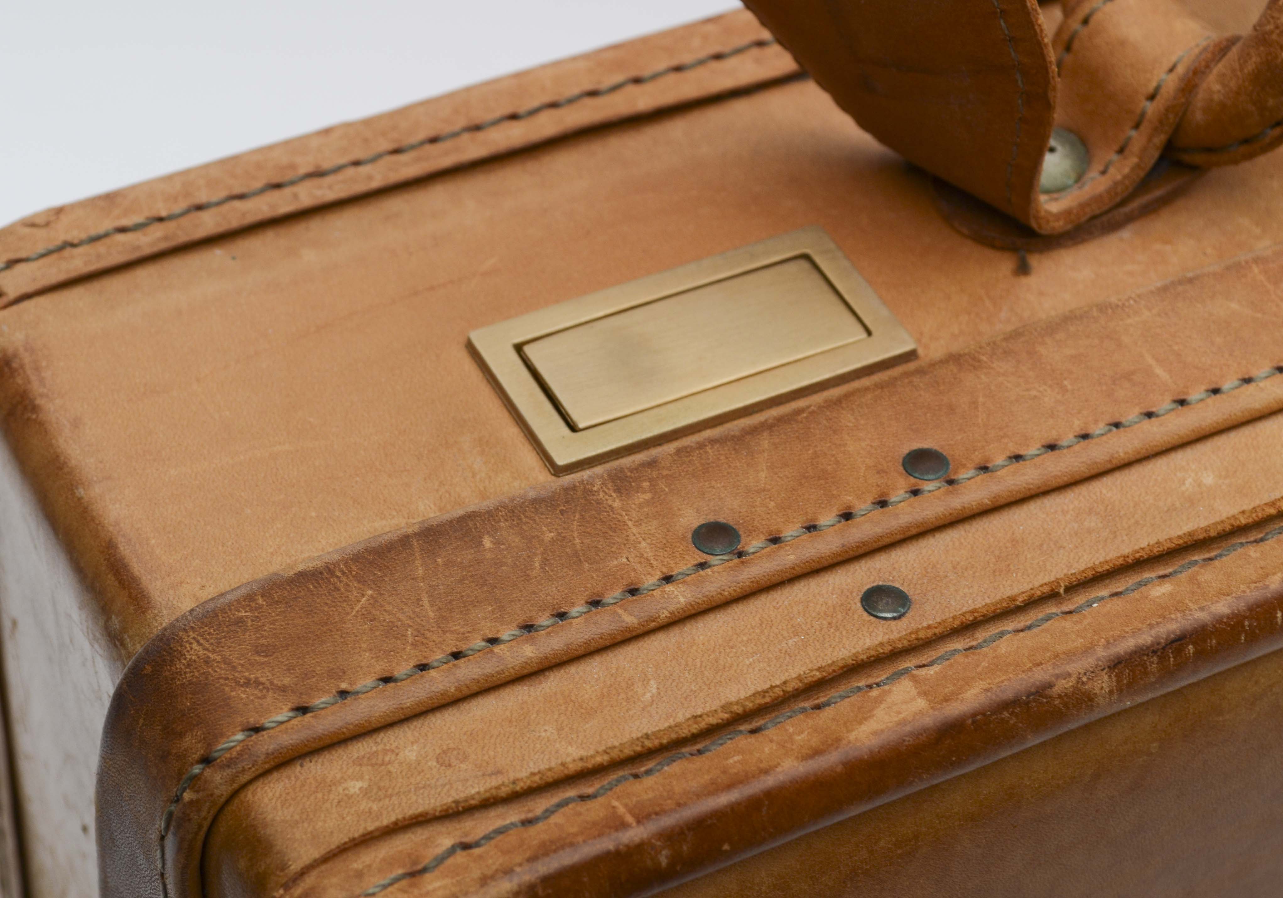 Hartman Luggage Brown Leather Briefcase