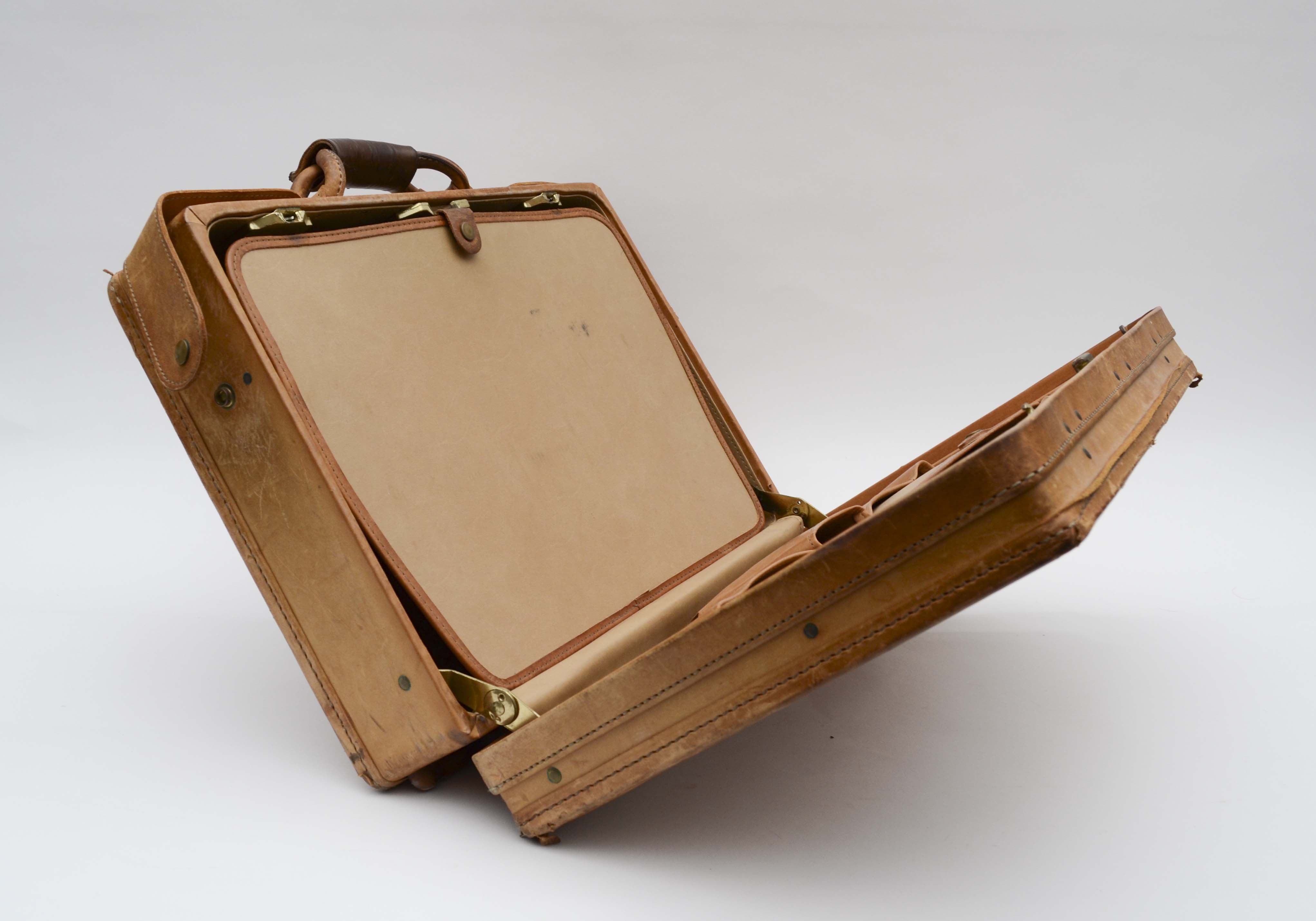 Hartman Luggage Brown Leather Briefcase