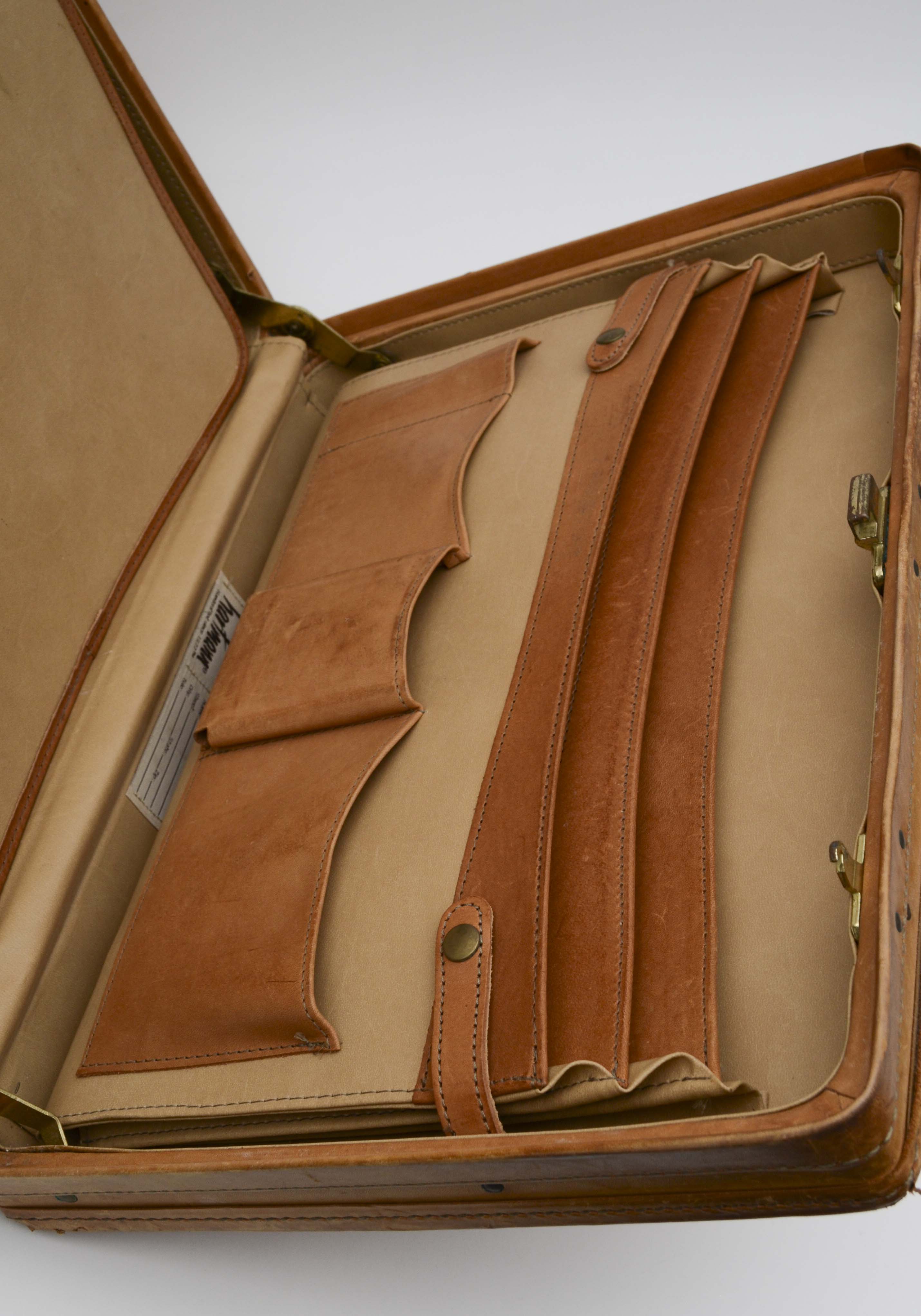 Hartman Luggage Brown Leather Briefcase