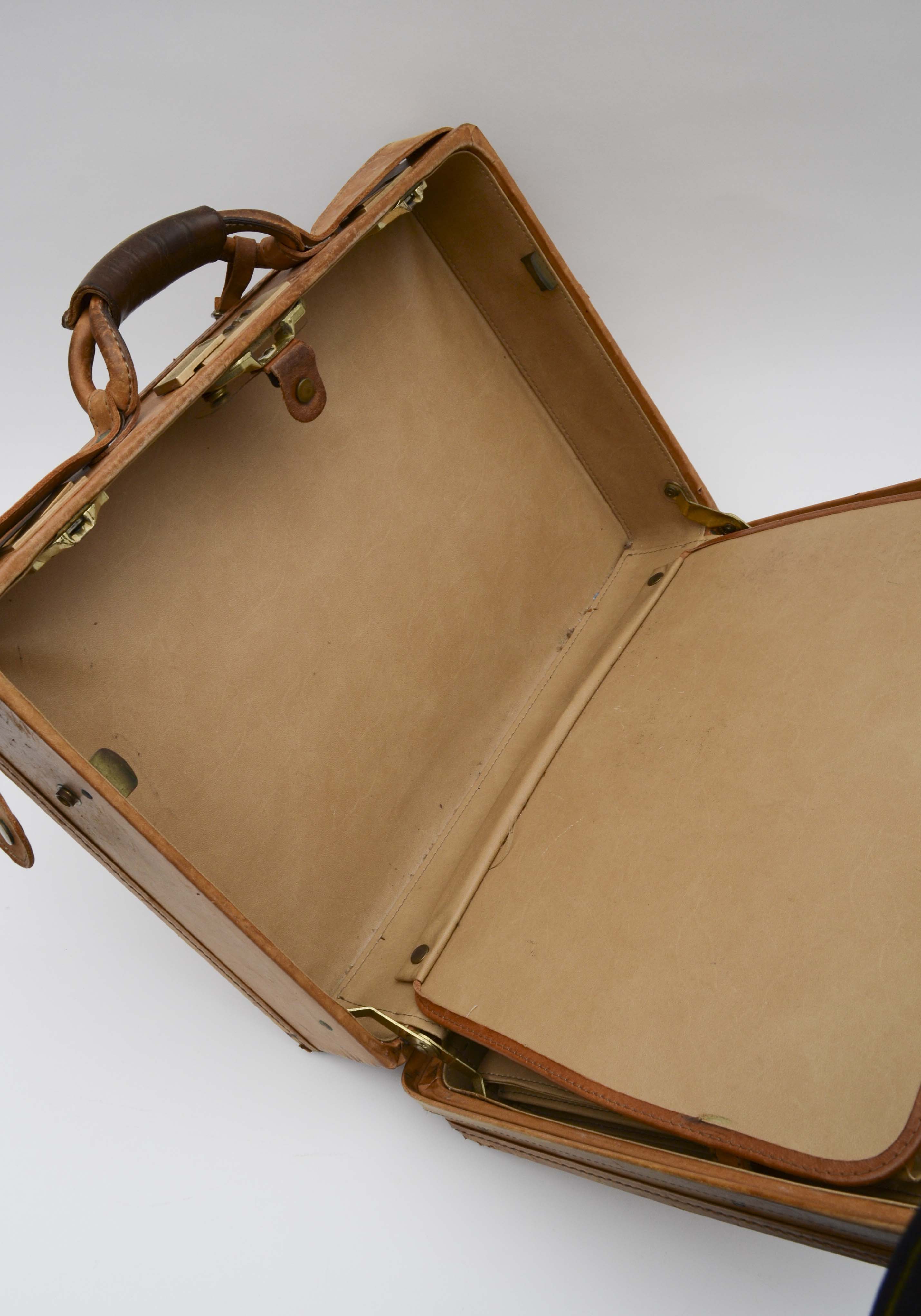 Hartman Luggage Brown Leather Briefcase