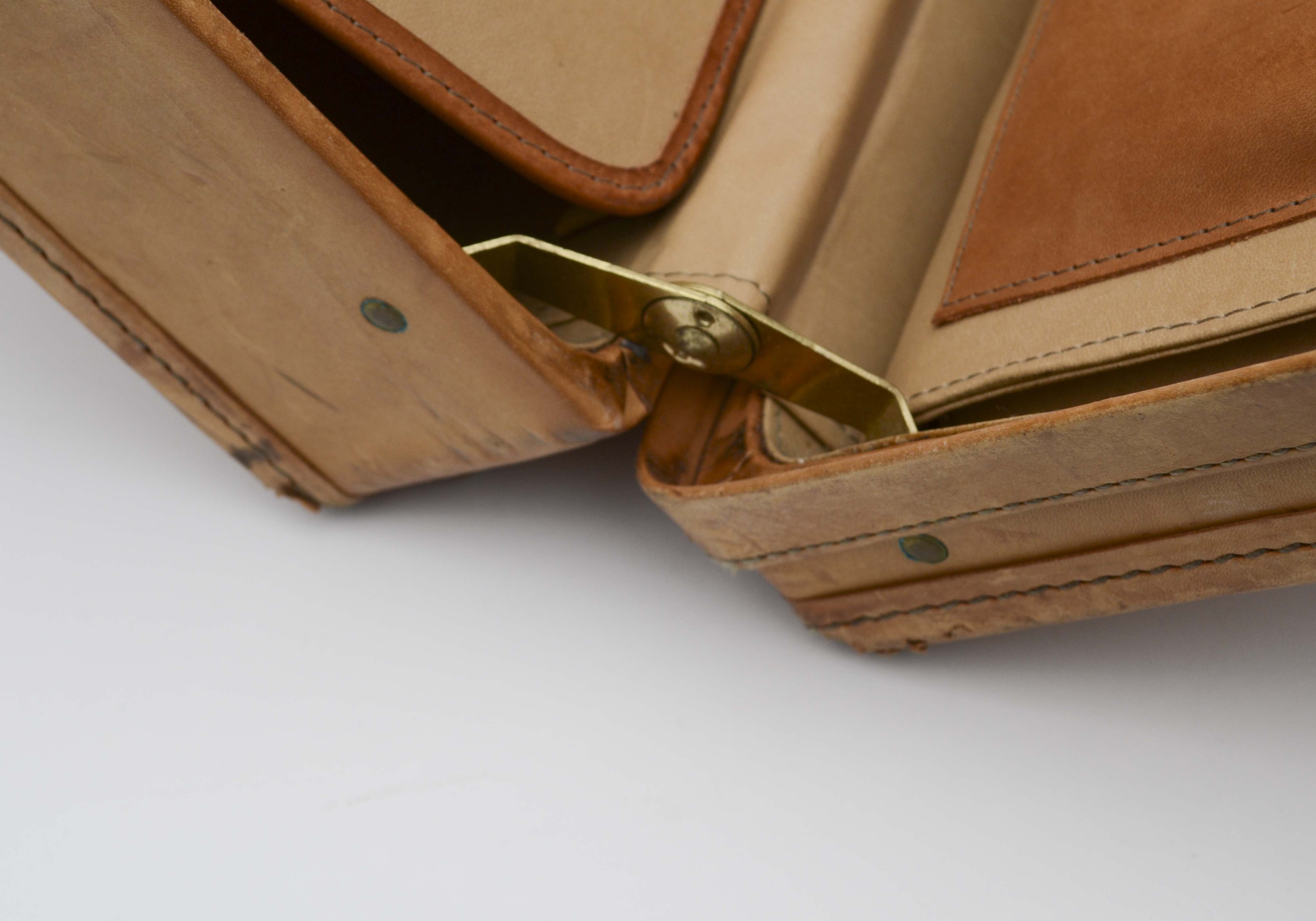 Hartman Luggage Brown Leather Briefcase