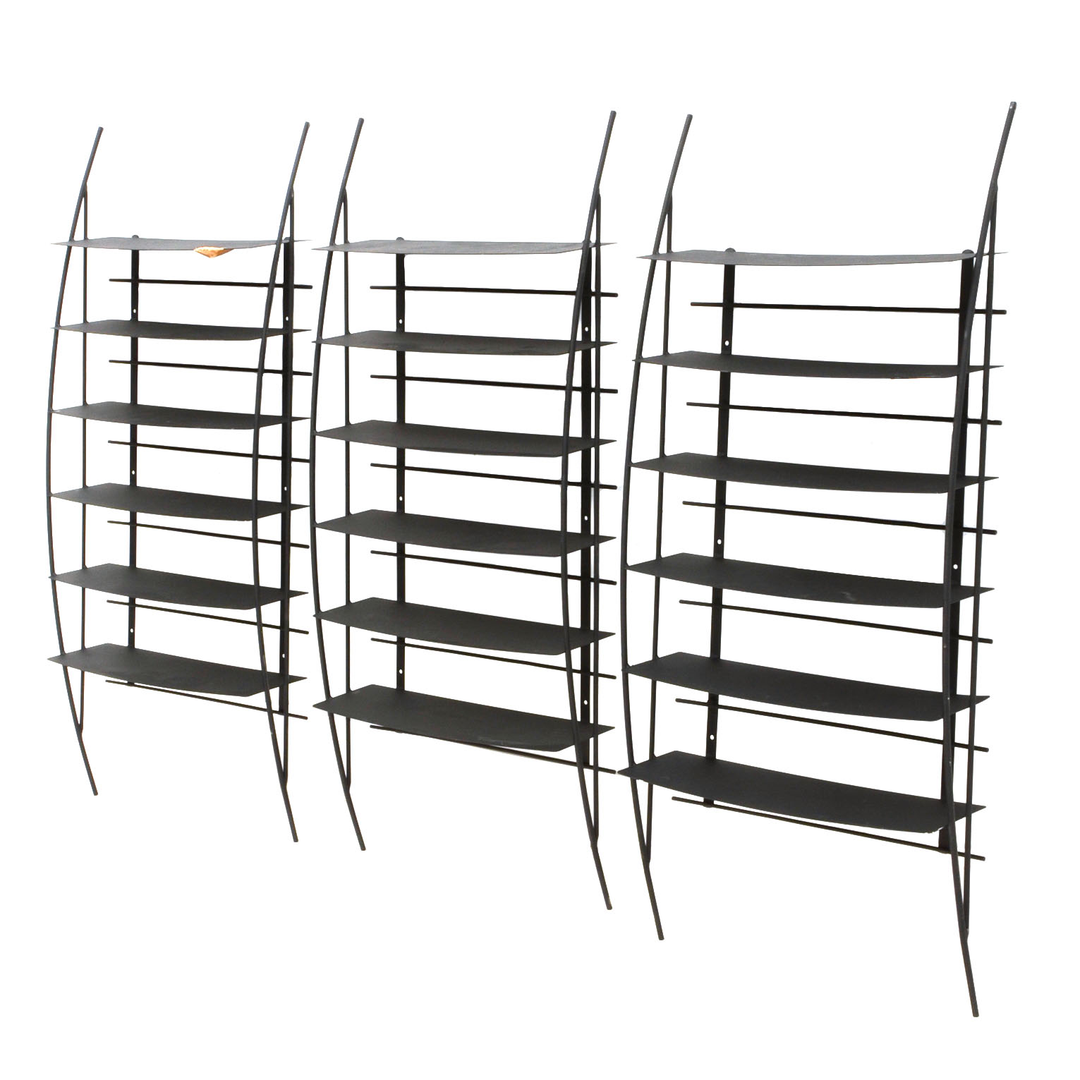 Three Contemporary Wall-Hanging Shelving Units