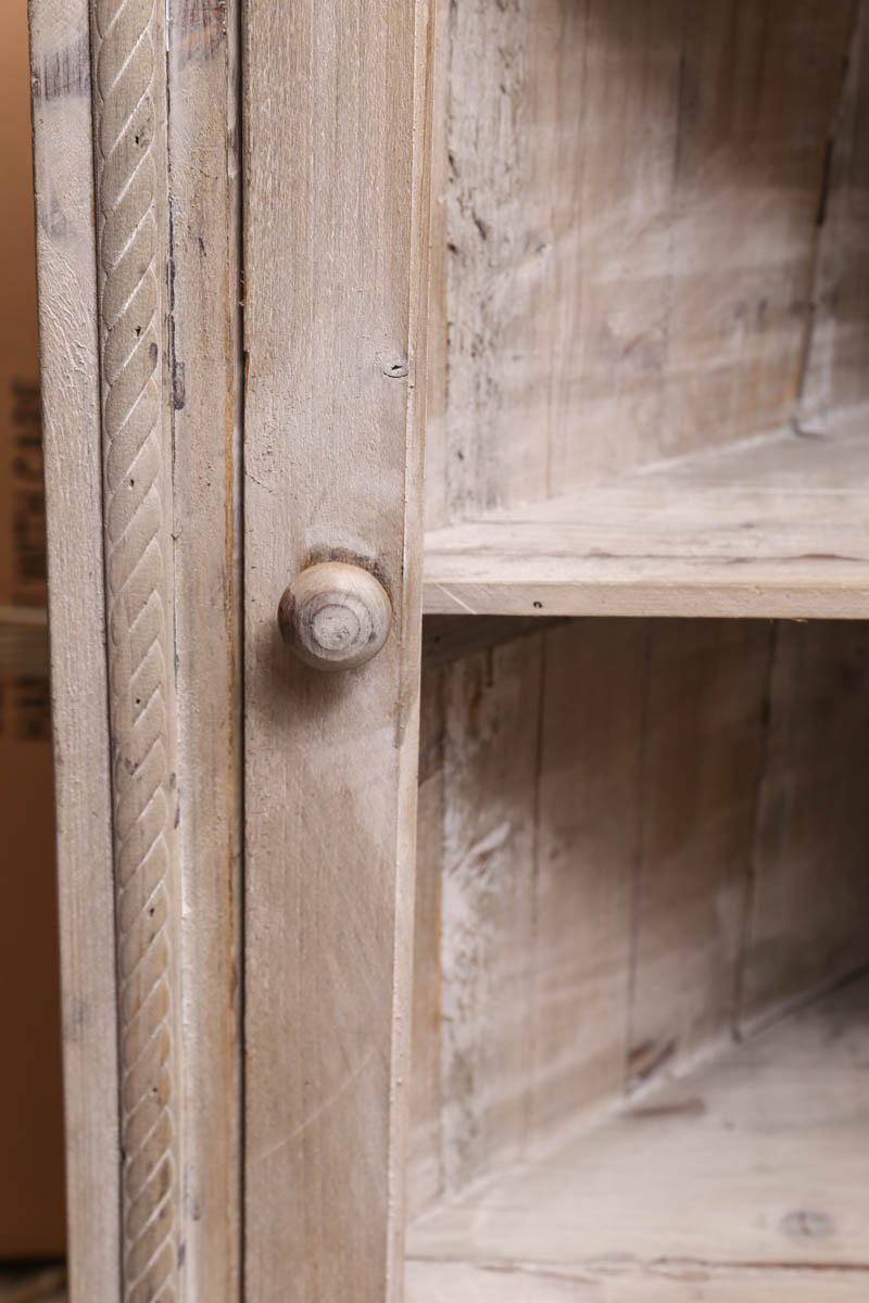 Distressed Corner Cabinet