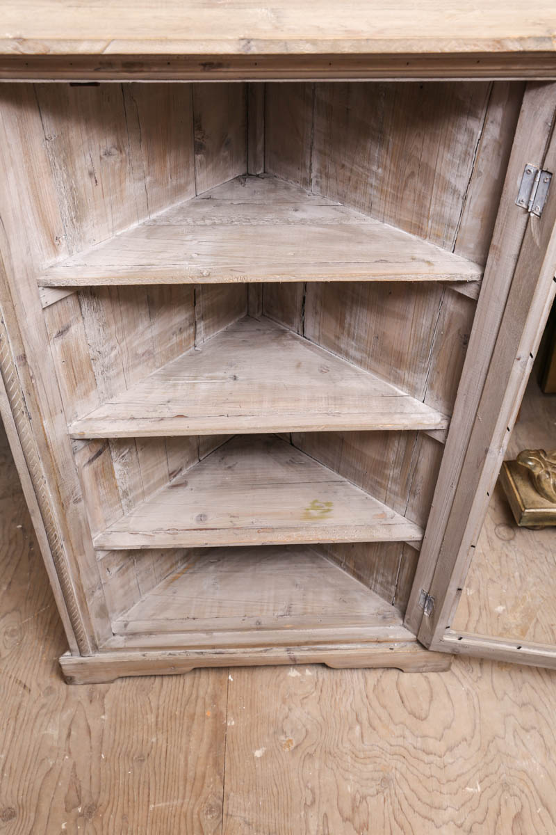 Distressed Corner Cabinet
