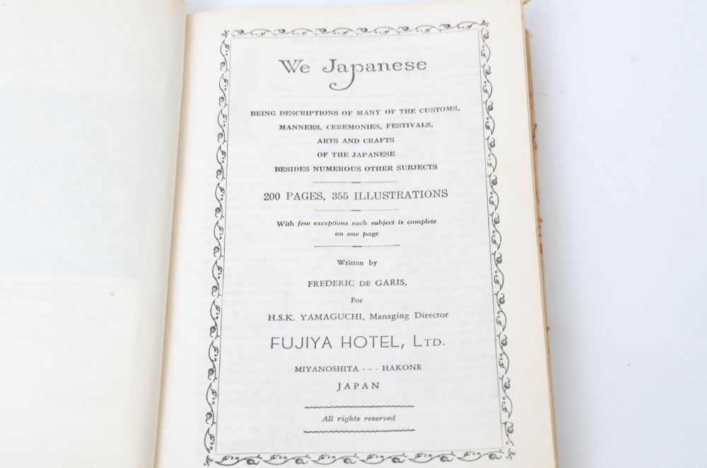 Two Volume Vintage Edition of "We Japanese"