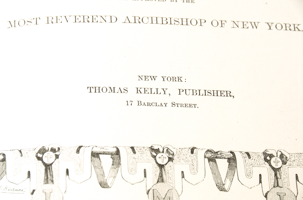 Antique 1878 Douay-Rheims Bible Published by Thomas Kelly