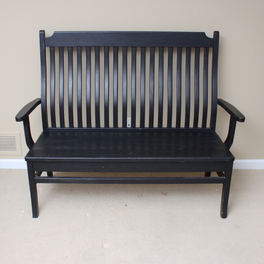 Shaker Style High Back Bench